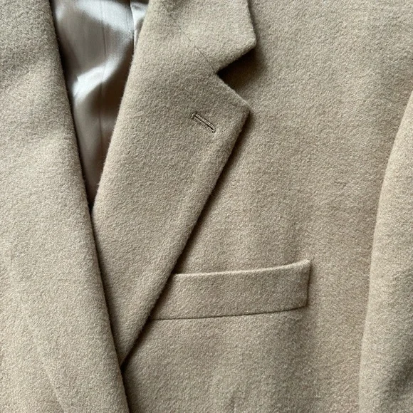 Ralph Lauren Men Blazer Jacket Beige %100 Camel Hair from Italy Size 46R